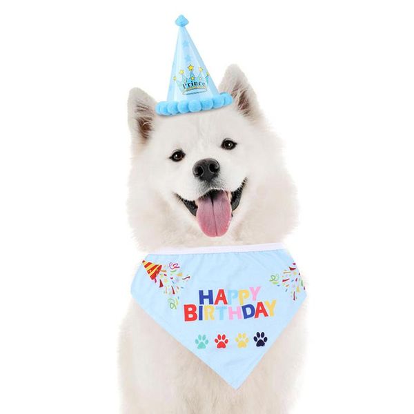 

funny cute pet cat dog birthday headwear caps hat party supplies costume bandana letter star print accessory apparel