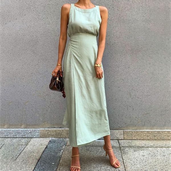 

european grand prix niche focus dress 2021 vintage slit slimming loose cotton summer bodycon casual dresses, Black;gray