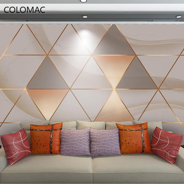 

wallpapers colomac custom 3d modern nordic geometric wallpaper bedroom background mural wall stickers home decor living room drop shopping