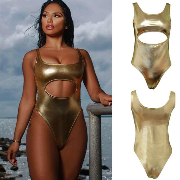 

women's jumpsuits & rompers women triangle monokini high waist bikini swimsuit swimwear push up bathing suit, Black;white