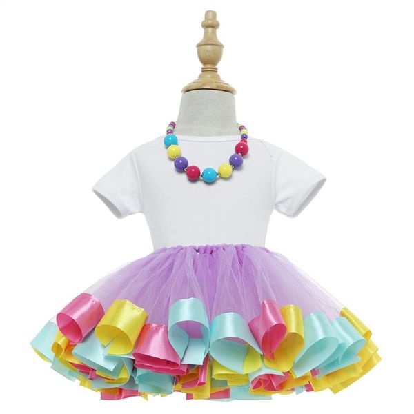 

tutu girl dress sets baby girls clothes fluffy suit hare clothing set hand knitted ribbon woman's girl's dresses, Red;yellow