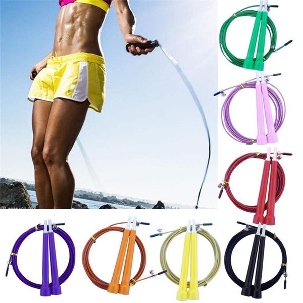 

jump ropes 3m speed wire skipping adjustable rope body building sports exercise cardio fitness equipment 7 colors