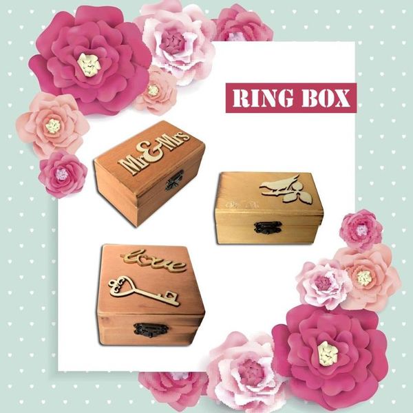 

wedding ring box retro pillow case holder for engagement valentine supplies section c 8.2cm long x high 4.6cm thick gift wrap