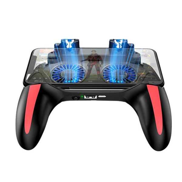 

all in one mobile game controller fire key button pubg eat chicken artifacts handle fan cool down gamepad controllers & joysticks