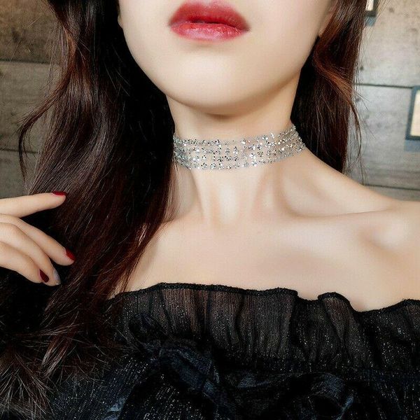 

chokers fashion gold silver color choker necklace for women statement necklaces bijoux femmel collier jewelry collares mujer, Golden;silver
