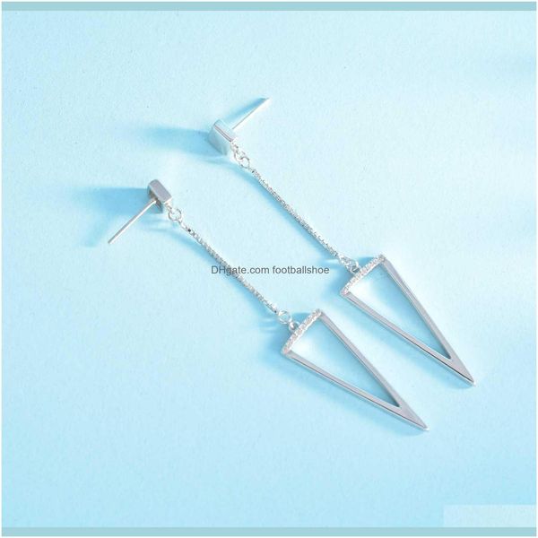 

charm jewelryhengsheng geometric s925 triangle sterling tassel sier fashion simple style earrings for women drop delivery 2021 tgm0p, Golden