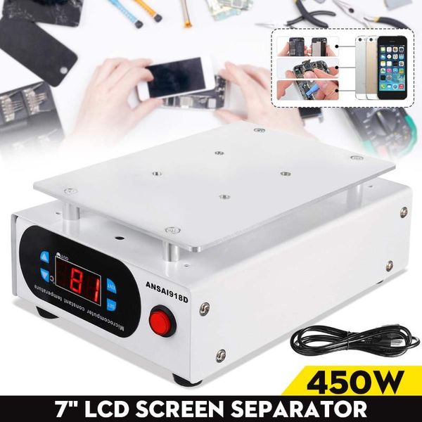 

power tool sets lcd screen separator auto heating platform phone repair machine glass removal smooth plate 7inch 220/110v
