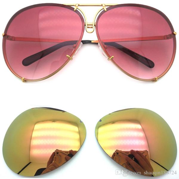 

sale 2019 new 8478 replaceable lens brand sunglasses women fashion men sunglasses retro brand designer punk sun glasses with box., White;black