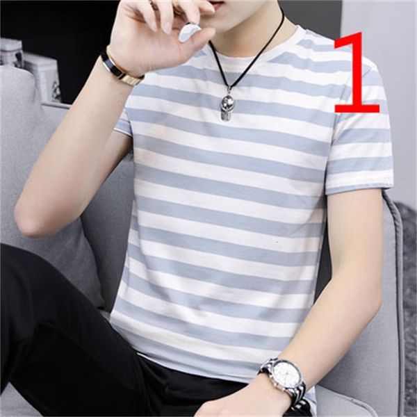 

t shirts korean version of the self-cultivation trend lapel men's half-sleeved cotton clothes, White;black