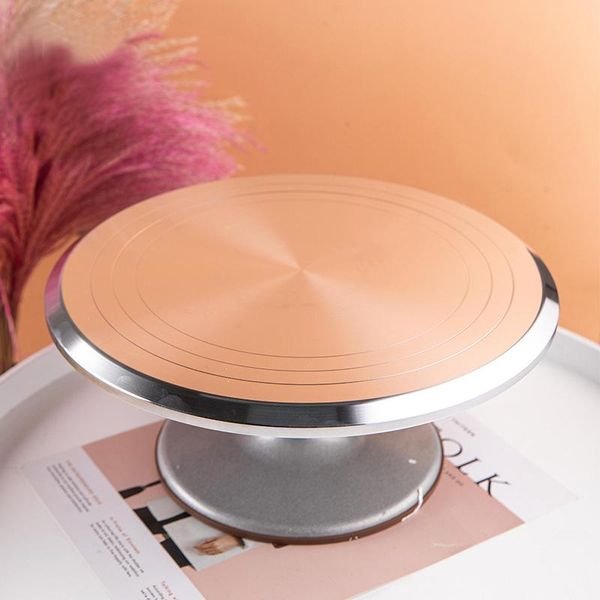 

cake stand 10 inch 12 baking tool aluminum alloy mounted cream on the rotary carved & pastry tools