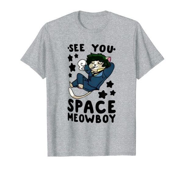 

funny see you space meowboy t-shirt, White;black