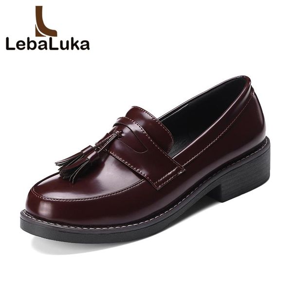 

dress shoes tuyokiq women pumps autumn winter keep warm low heels fashion fringes add fur round toe office size 34-43, Black