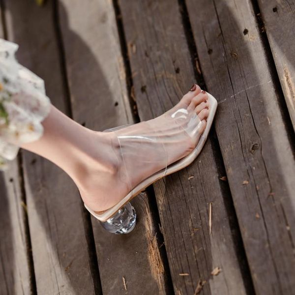 

slippers glitter slides med casual shoes slipers women square heel low jelly luxury summer soft 2021 block pu scandals strange s, Black