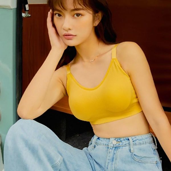 

yoga bra no steel ring girl's comfortable summer sports gathering shockproof wrapped chest for women gym outfit