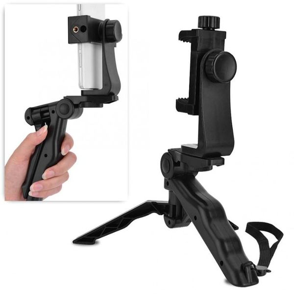 

stabilizers handheld grip stabilizer mini tripod selfie stick handle with phone clip holder bracket for android smartphones