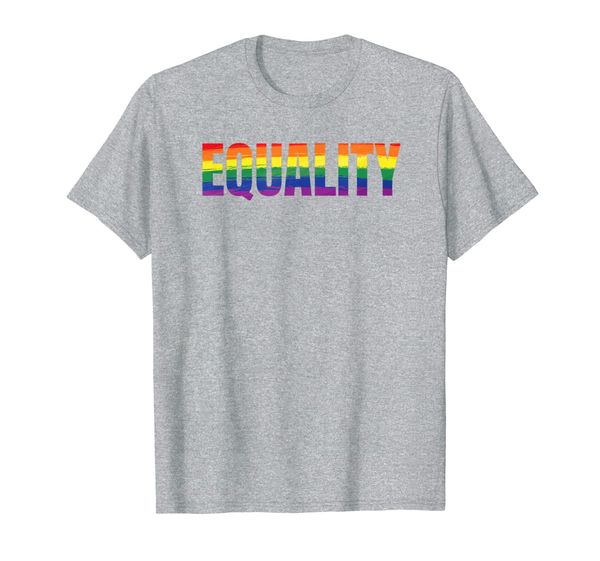

equality lgbt t-shirt, White;black