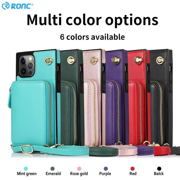 

zipper holster phone cases for iphone 11 12 13 pro max 7 8 plus multifunctional wallet type protective cover with card package