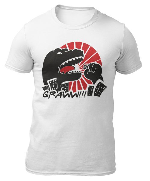 

Godzilla-shirt-t-shirt -, White;black