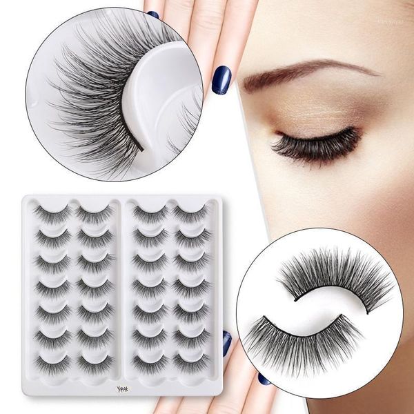 

pairs of imitation mink false eyelashes lashes natural thick long lasting 3d extension silk makeup1