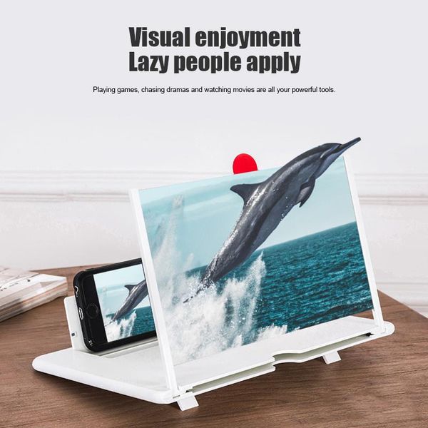 

cell phone mounts & holders mobile screen 3d magnifier enlarge 3-4 times high definition foldable lhb99