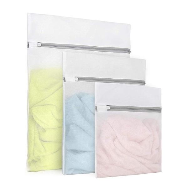 

laundry bags combinations polyester honeycomb mesh washable durable premium zipper protect clothes suitable for sock shirts bra