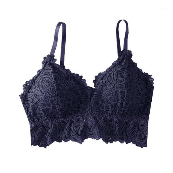 Bustiers Korsetts Deep V Bralette Push Up BH Mädchen Crop Tops Weibliche Nahtlose Spitze Gepolsterte Büstenhalter Dessous