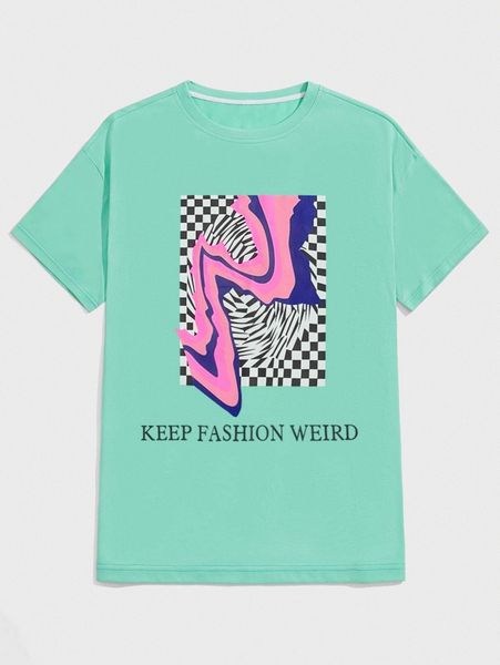 

romwe guys letter graphic tee 81zb#, White;black