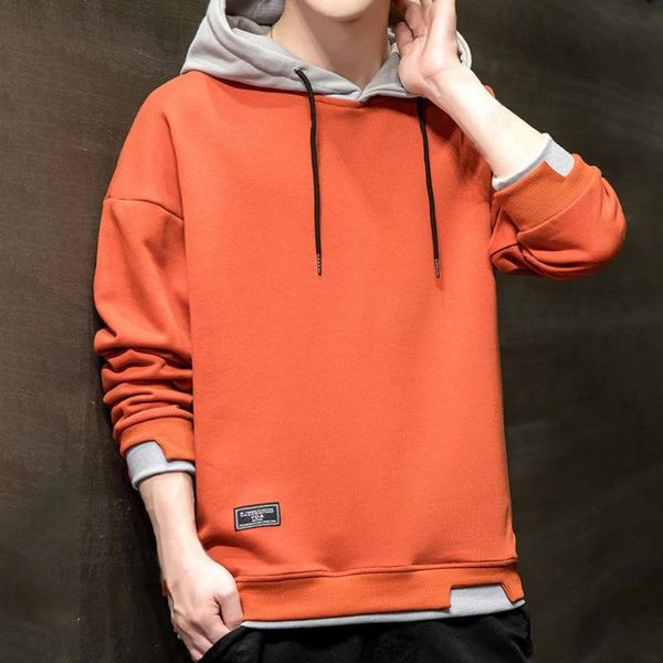 

men's sweaters men hoodie fabulous leisure hat thick skin-friendly casual male for daily wear, White;black