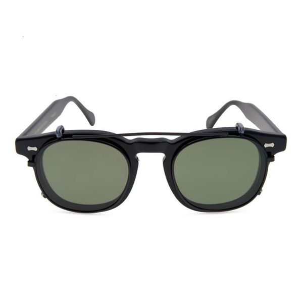 

highend accessories latt clip on sunglass fream acetate retro brand dign high quality, Black