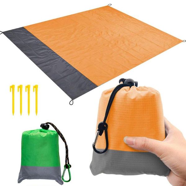 

portable waterproof quick drying outdoor beach mat park foldable picnic pad lightweight hiking camping back-yard accessories pads