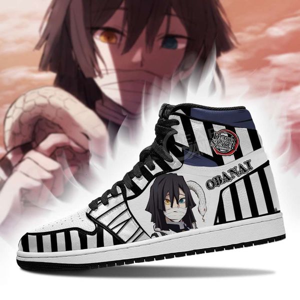

demon slayer obanai iguro sneakers snake hashira anime sneakers