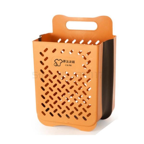 

laundry bags foldable basket household bathroom wall hanging