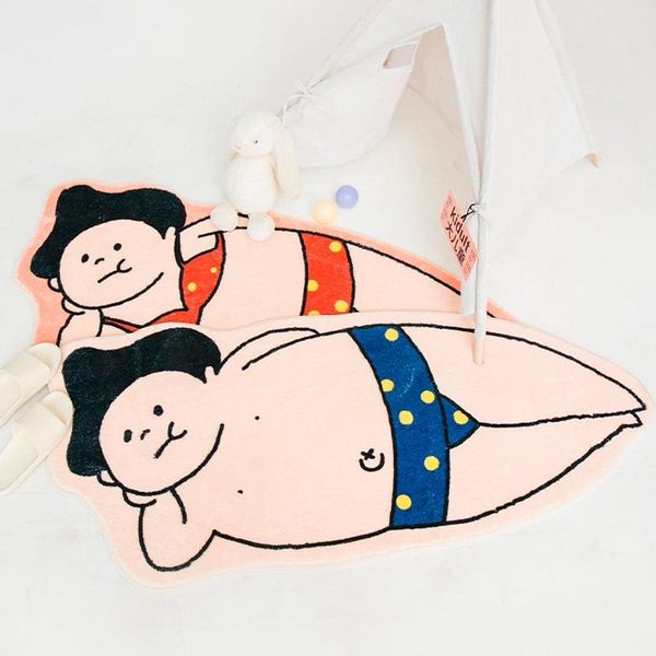 

carpets cartoon room carpet bathroom non-slip absorbent floor mats home thickened entrance doormat bedroom soft breathable area rugs