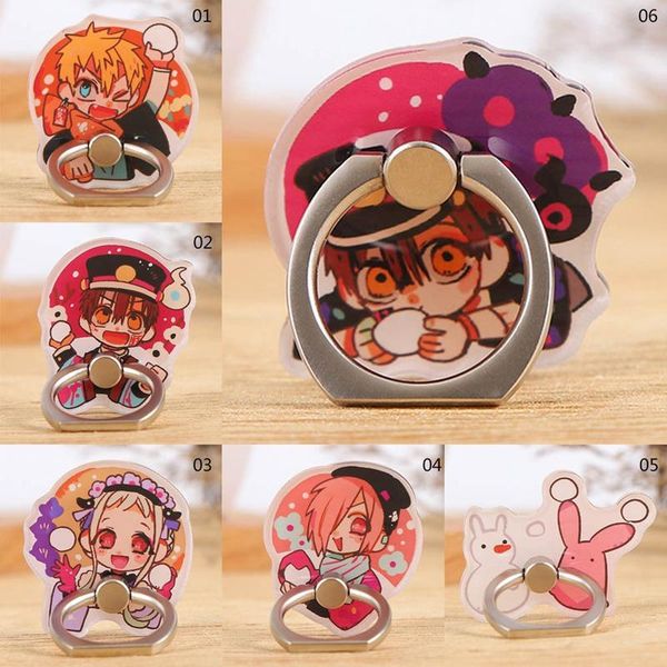 

mobile phone stand holder anime toilet-bound hanako-kun finger ring for huawei all cell mounts & holders