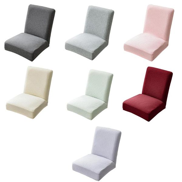 

knitted stretch one-piece dining room chair cover bar stool slipcover covers