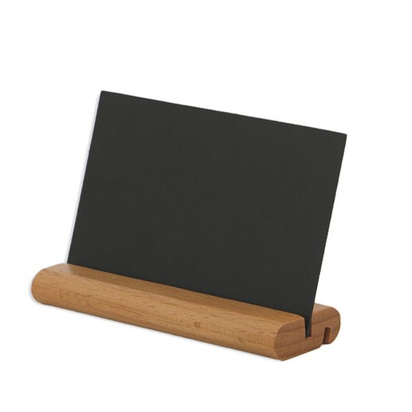 Chalkboards Decorativos Mini Sinais Blackboard Armazenamento Stand Base de Madeira Mensagem Place Card titular para casamento e festa