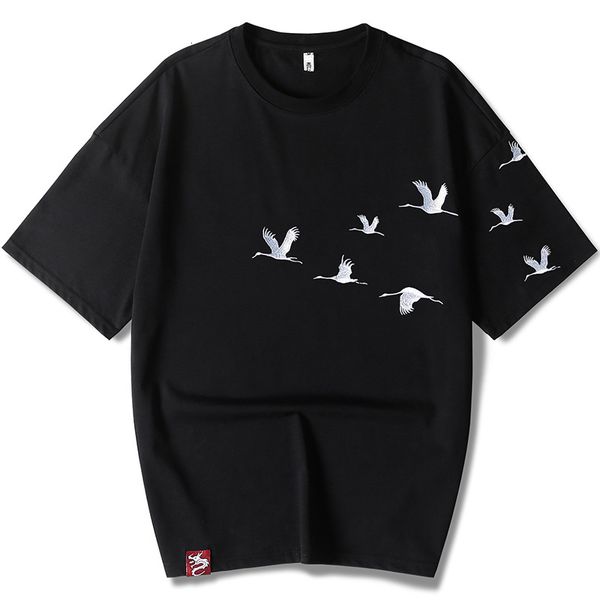 

t shirts arrival short sleeve male summer cotton embroidery big style o-neck knitted casual t shirt brand clothing yt1v, White;black