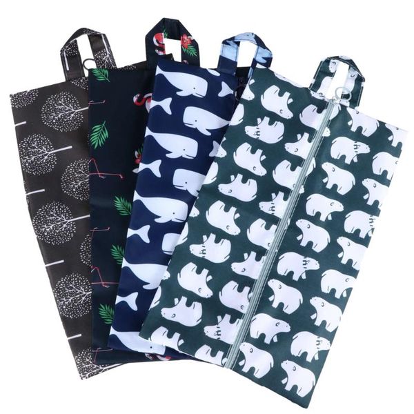 

storage bags 4pcs polyester waterproof shoes dust bag covers