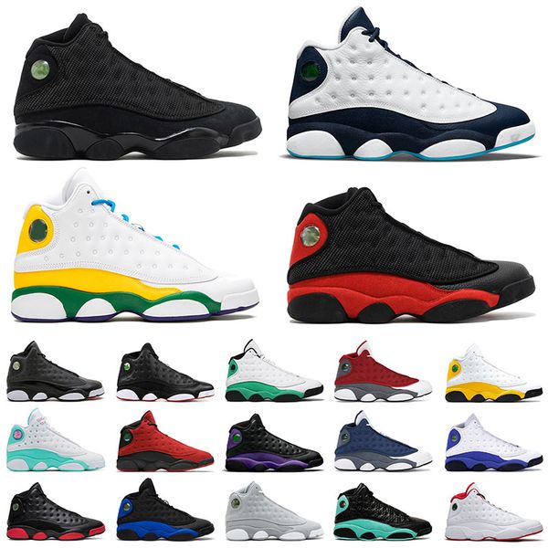 

13 13s jumpman basketball shoes for mens obsidian xiii flint playground lakers black cat wolf grey reverse bred university gold men women sn