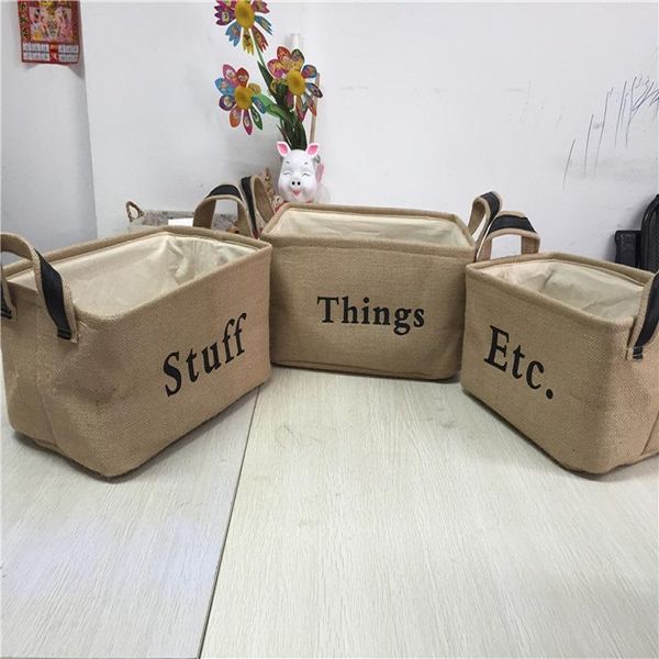 

nordic style laundry basket clothes organizer storage large cotton linen home sundries bags