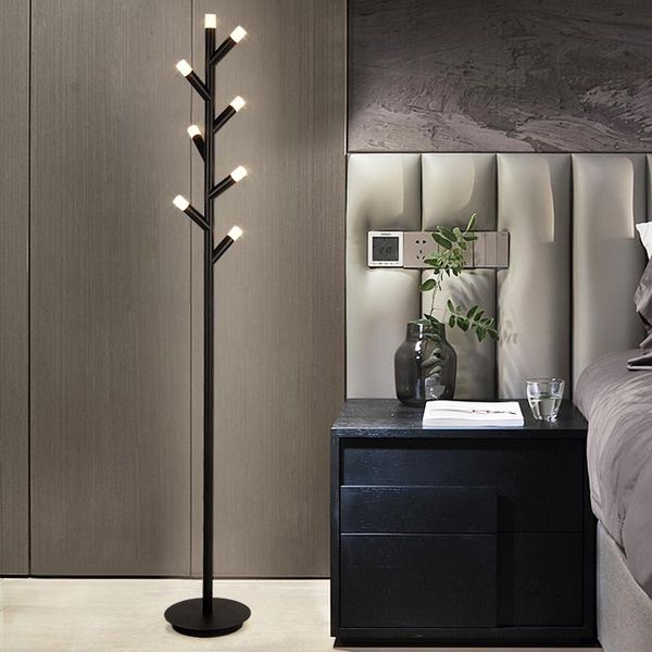 

nordic minimalist led chandelie floor lampsmodern lamp black / brown living room study bedroom bedside table lamps