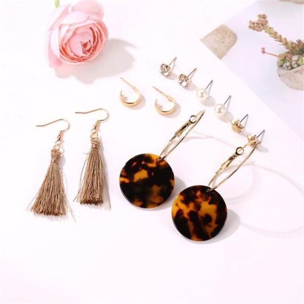 

women earrings set fashion statement for bohemian leopard stud 2021 brincos jewelry, Golden;silver