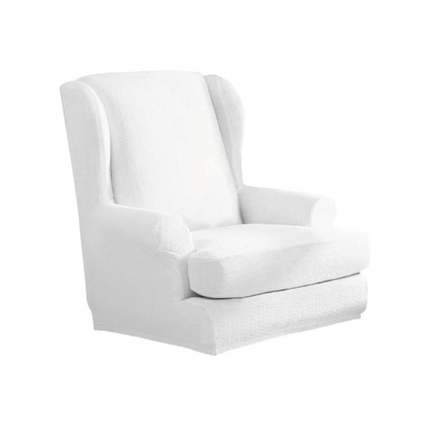 

wing chair slipcover back couch sofa including cushion cover covers