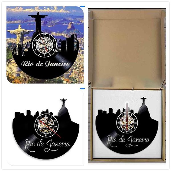 

wall clocks home living classic art sticker fashion brazil rio de janeiro decoration clock