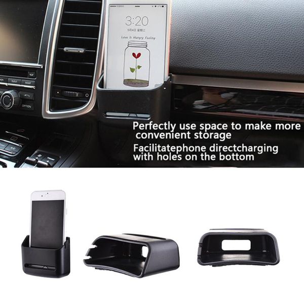 

car mobile phone holder bracket soft pvc storage box sd-1129g interior accessories organizer