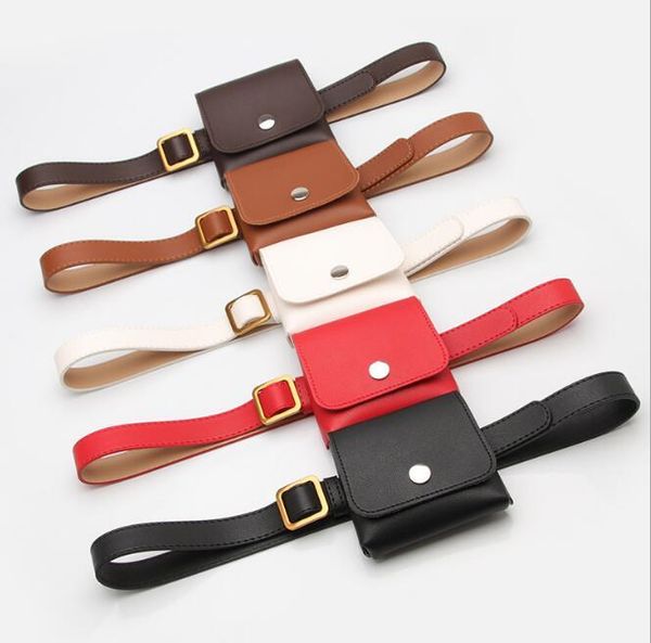 

waist bags wild retro belt bag ladies key mobile phone dual-use decorative thin