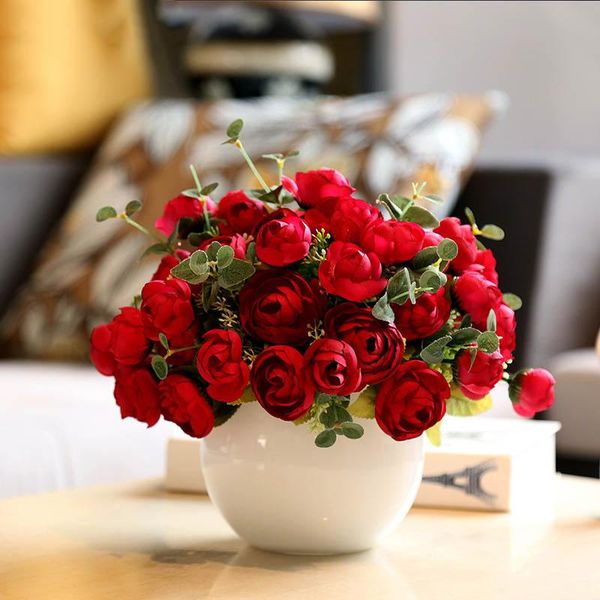 

decorative flowers & wreaths home decor artificial wedding decoration simulation plant nordic lndoor tableornaments year gift fake