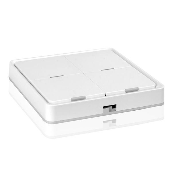 

smart home control with zigbee gateway app no wire tuya 4-way panel scene button switch used