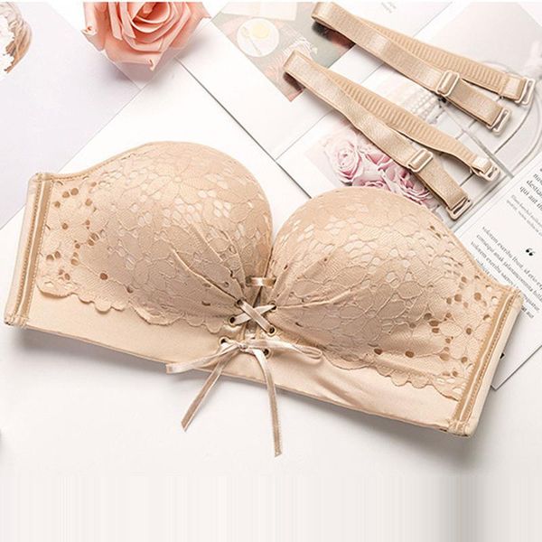 

bras fashion seamless floral embroidery straps bra lingerie comfort wireless for women underwear adjustable push up bralette, Red;black