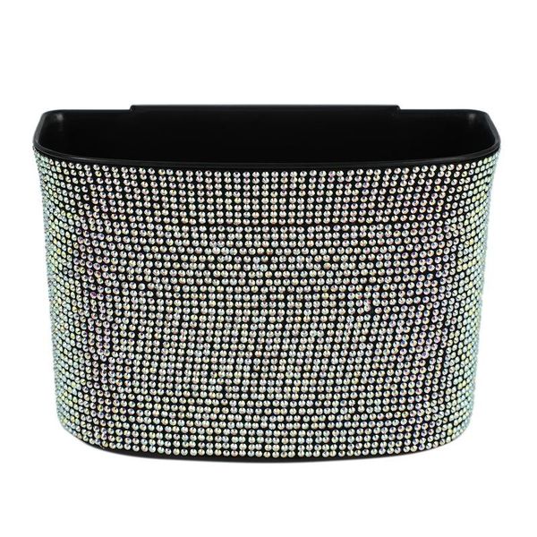 

car organizer storage bag crystal d diamond cover interior garbage universal auto suv truck styling